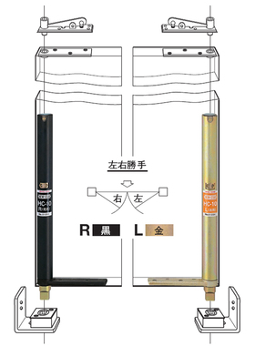 日本进口新星NEWSTAR牌暗藏式单向180度自动关门合页平衡门铰链