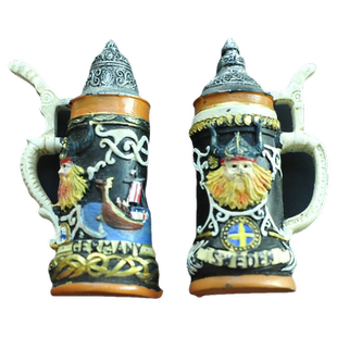 新款冰箱贴磁铁浮雕啤酒杯旅游纪念品伴手礼出口德国瑞典原单手做