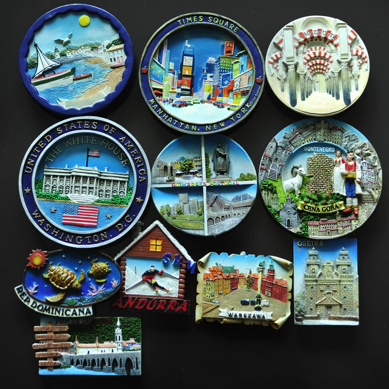 优质邮票稀有外贸冰箱贴孤品风景孤品树脂立体3d浮雕G1037叮当堂