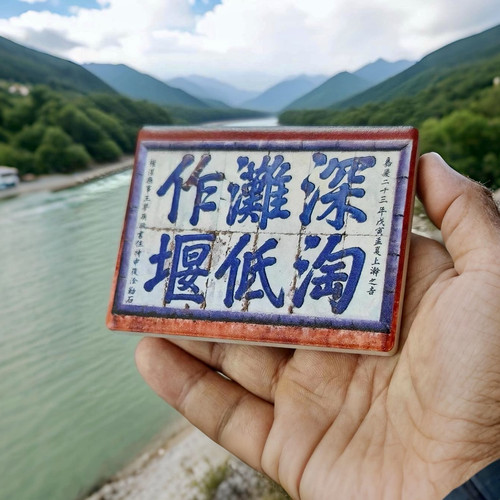 新款文创冰箱贴磁贴树脂陶瓷纪念伴手礼四川都江堰成都微浮雕新品