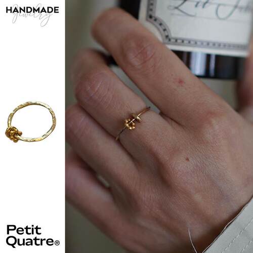PetitQuatre18K花花甜甜圈金戒指
