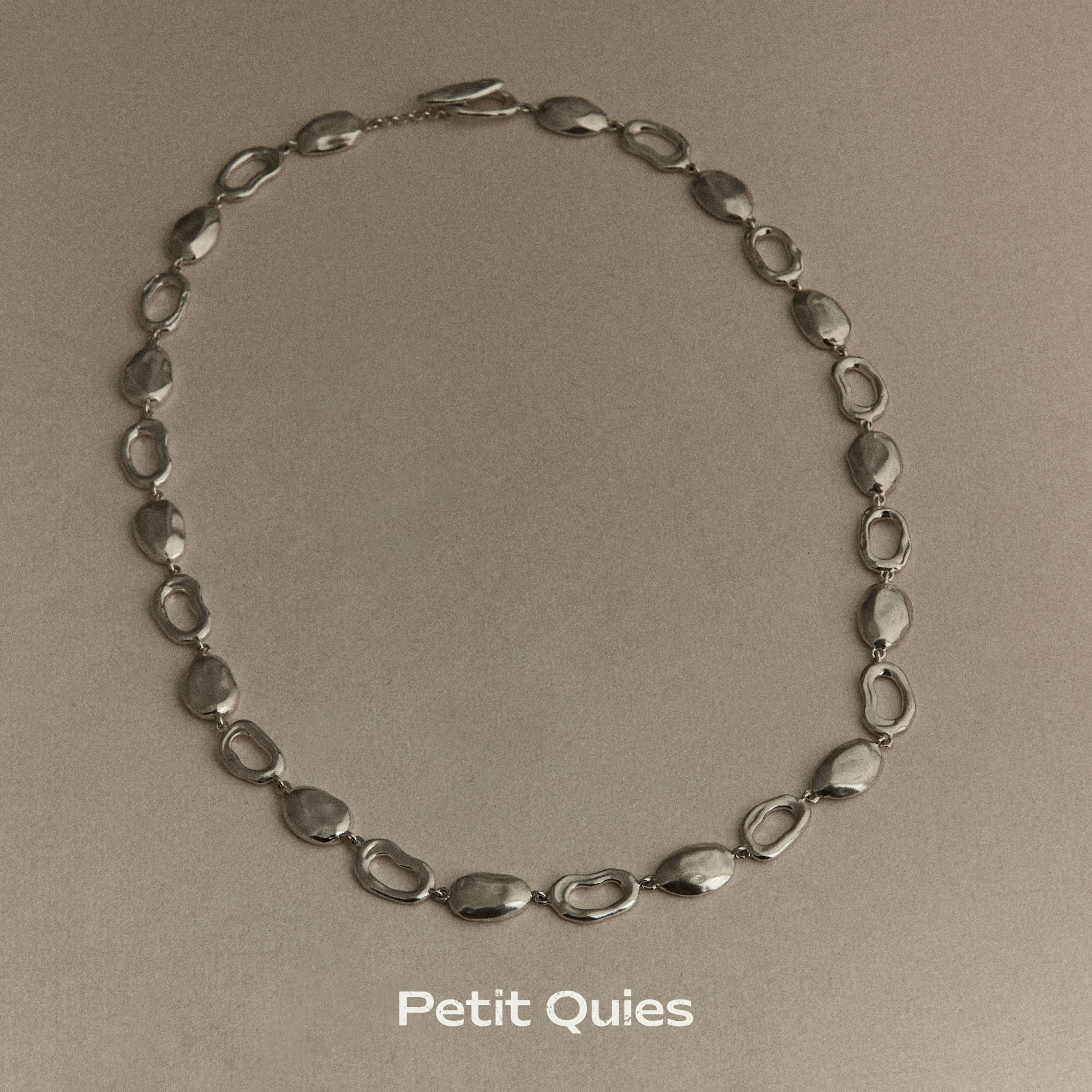 PetitQuies银链条男女手工饰品