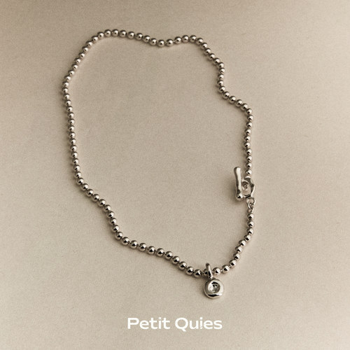 PetitQuies手工纯银珠珠项链