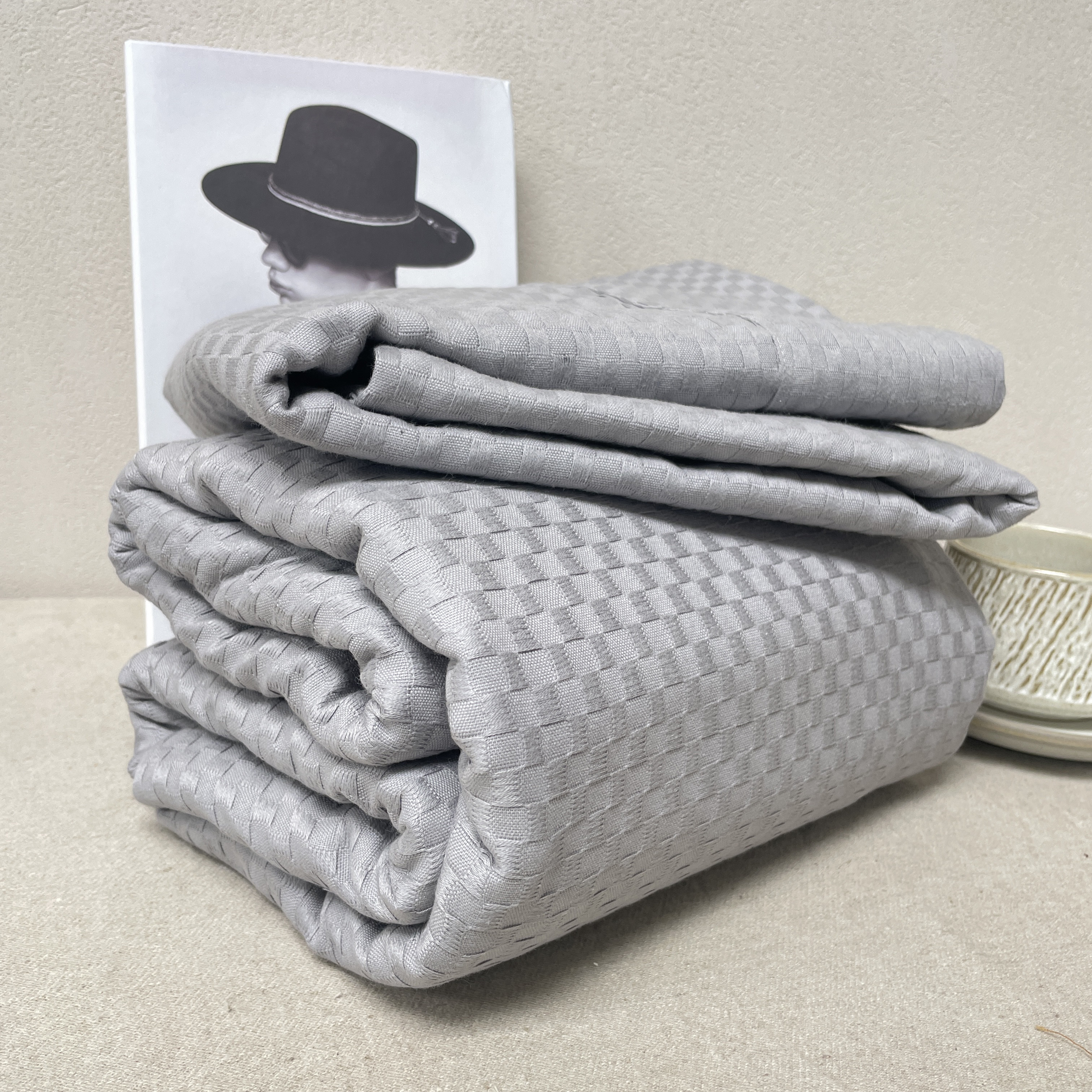 外贸尾单纯棉加厚床单单件100全棉华夫格床单枕套三件套特价清仓,床上用品,床单,淘宝优惠券,粉丝福利购,淘宝优惠卷