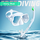 成人男女潜水镜浮潜近视面罩护鼻防漏水肺全干式 备 呼吸管三宝套装