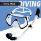 备 呼吸管游泳眼镜面罩装 成人儿童硅胶潜水镜自由式 浮潜三宝全干式