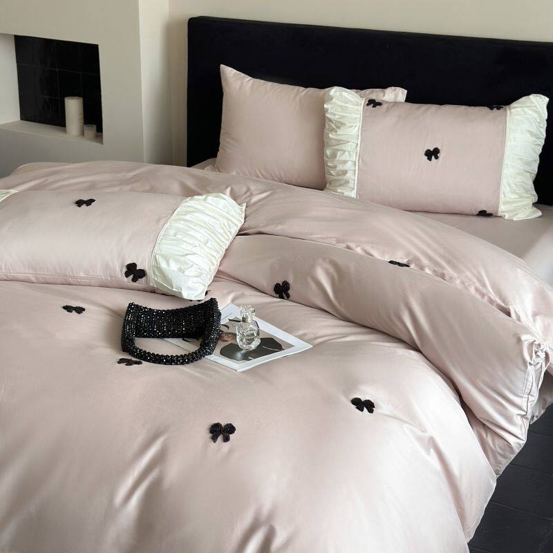 清仓欧美风正品包邮格子四件套