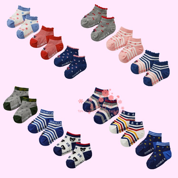 日本卡通风儿童短袜7折