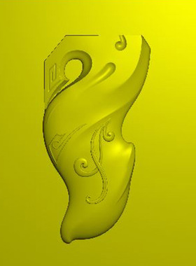 随形仿古扭转乾坤精雕图带线电脑雕刻图JDP浮雕图BMP灰度图玉雕图