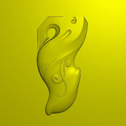 随形仿古扭转乾坤精雕图带线电脑雕刻图JDP浮雕图BMP灰度图玉雕图