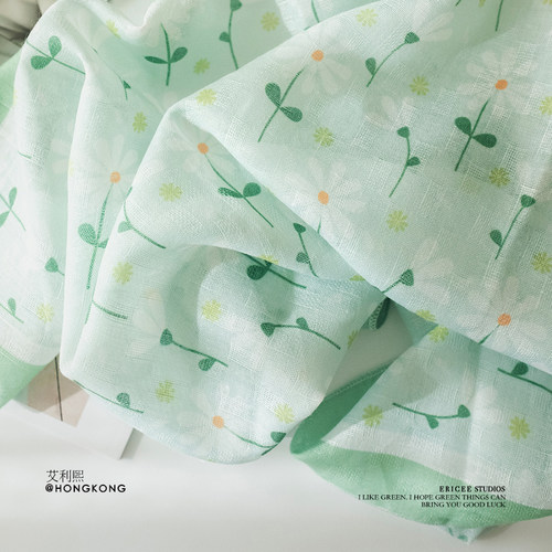 艾利熙春秋季节小雏菊丝巾