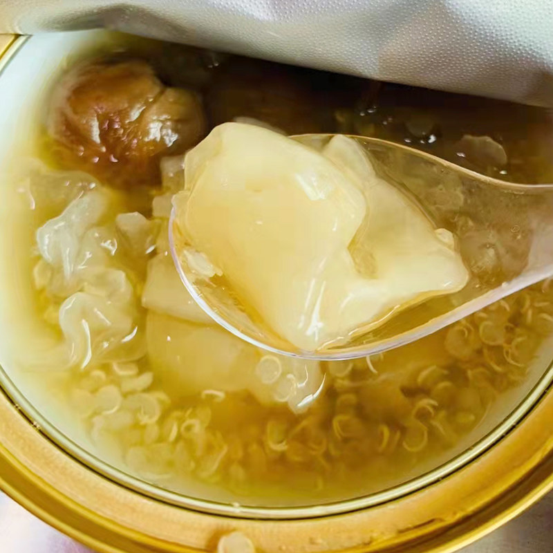 温州特产宝食杰藜麦鱼胶135克*10碗深海鱼胶调理营养月子补品碗装