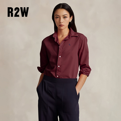 R2W美式复古早秋宽松外套衬衣
