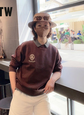 RTW美式学院风运动复古长袖卫衣
