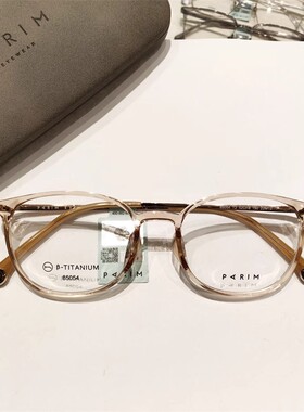 PARIM派丽蒙近视眼镜框超轻TR镜架男透明框椭圆女文艺素颜PR85054
