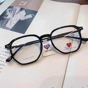 查尔斯桃心近视眼镜框男女款 TR钛腿网红爱心猫眼可配度数CH3041