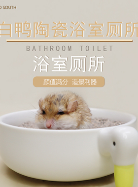 仓鼠用品金丝熊缎子鼠通心粉鼠侏儒鸭子厕所防打翻陶瓷走南养老院