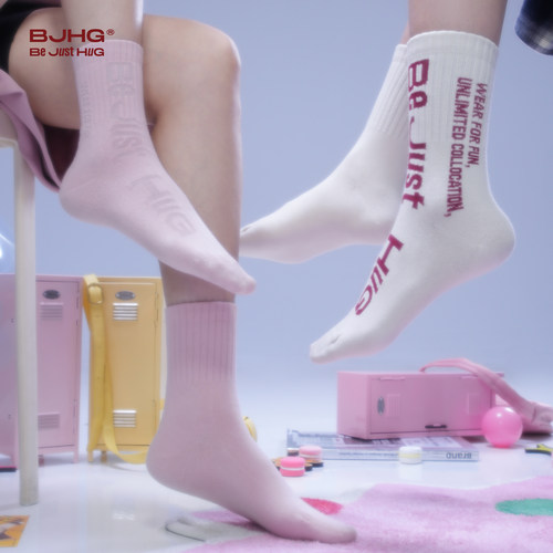 网红不计后果潮牌夏季字母长袜