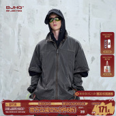 内搭春季 男款 设计感拼接做旧休闲外套 衬衫 BJHG不计后果可拆卸短袖