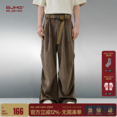 伞兵裤 BJHG不计后果休闲工装 子女 春季 松弛感阔腿直筒长裤 裤 子男款