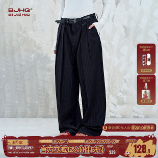 秋冬季 子男装 潮牌新款 美式 女 BJHG不计后果休闲西装 复古直筒西裤 裤