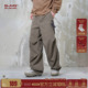 休闲裤 高级感直筒宽松长裤 子男款 潮牌伞兵裤 春季 BJHG不计后果美式