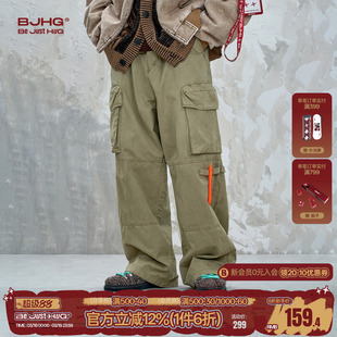 BJHG不计后果美式水洗工装裤子男款春季潮牌男装直筒复古休闲裤女
