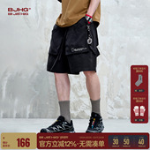 运动宽松情侣五分裤 BJHG不计后果美式 子 夏季 潮牌新款 休闲短裤 男款