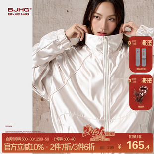 男装 春秋新款 情侣立领夹克女 休闲外套男款 BJHG不计后果幸运星美式