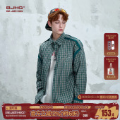 美式 春秋2026新款 宽松舒适衬衣外套 男款 BJHG不计后果复古格子衬衫
