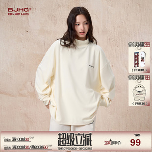 德绒长袖 秋季 BJHG不计后果 t恤男款 女 潮牌美式 休闲卫衣情侣打底衫