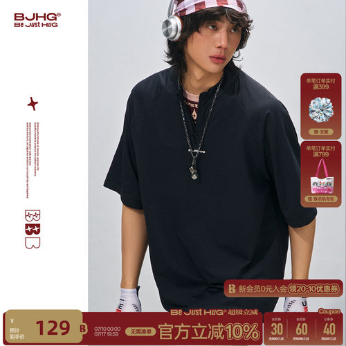 BJHG新款设计感polo领短袖