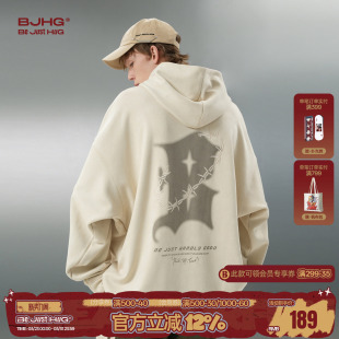 连帽卫衣男女款 长袖 春季 美式 衣服潮牌外套男 新款 BJHG不计后果美式