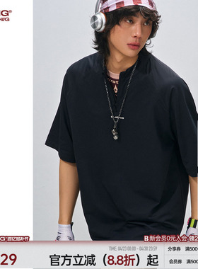 BJHG不计后果 半拉链立领t恤短袖男款夏季凉感速干运动polo衫半袖