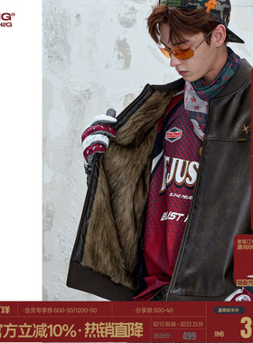 BJHG不计后果双面穿座山雕棉服外套男款冬季皮毛一体高级感棉衣女