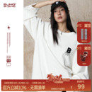 冬季 t恤男款 纯棉打底白T内搭 BJHG不计后果白色卫衣长袖 范丞丞同款