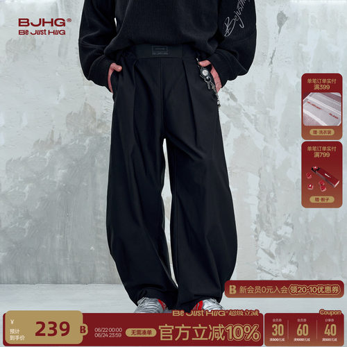 BJHG不计后果复古美式弯刀工装裤子男款夏季薄款山系户外运动裤子