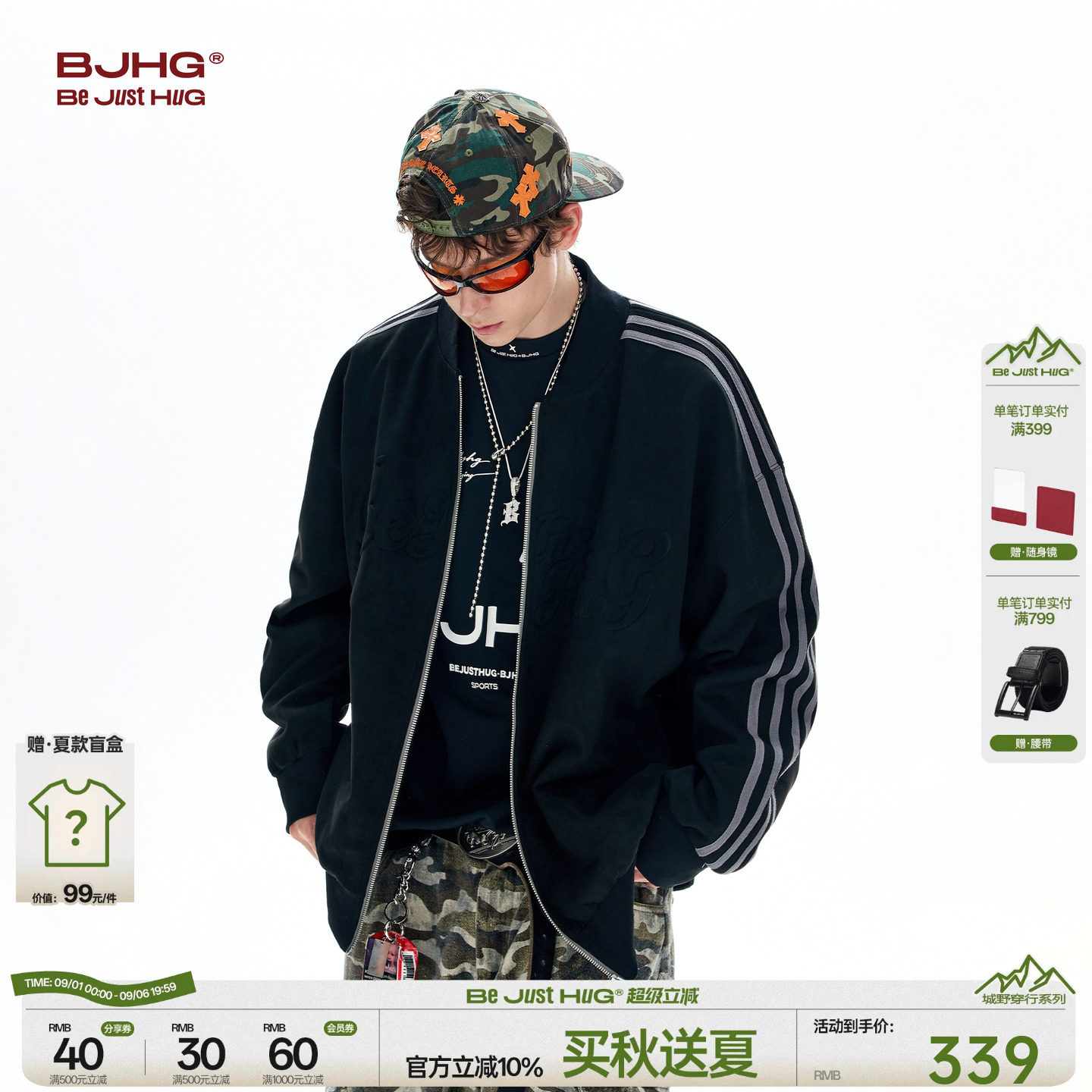 BJHG不计后果美式夹克棒球服外套图片