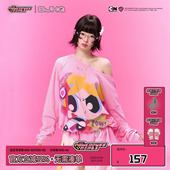 T恤女早春斜肩打底上衣 长袖 飞天小女警联名 BJHG不计后果罩衫