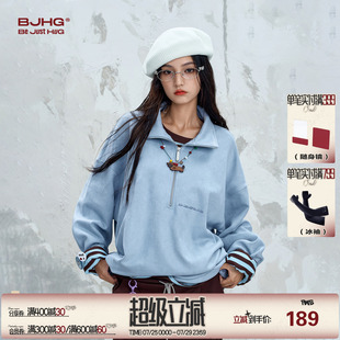 情侣外套女 BJHG不计后果美式 休闲纯色卫衣男生秋季 2025新款 POLO衫