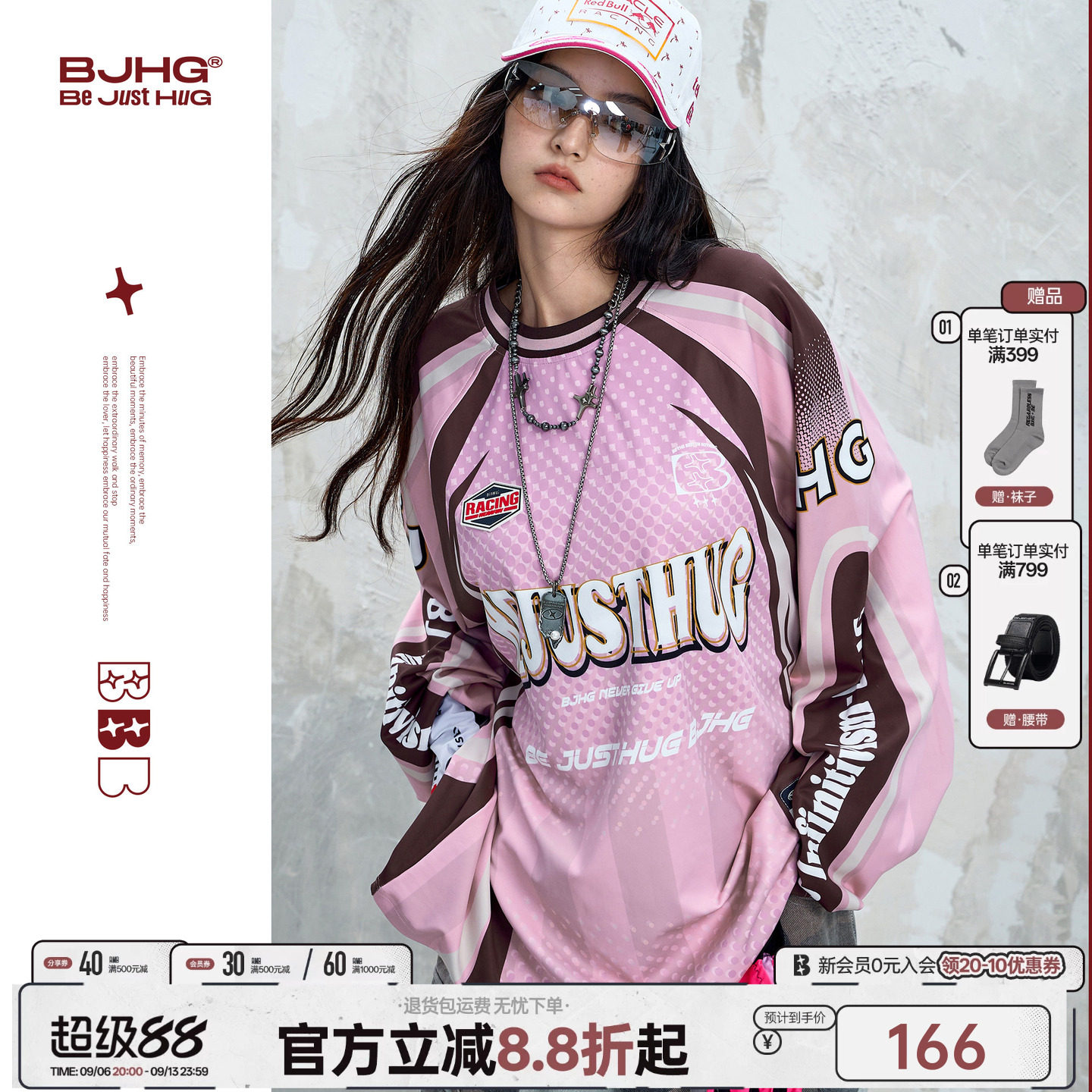 BJHG夏季赛博朋克弹性速干长袖T图片