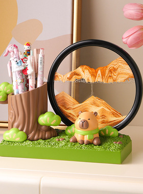 家居创意放轻松3D流沙画摆件沙漏