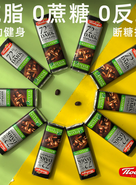 25g便携俄罗斯进口胜利牌无蔗糖黑巧克力72%57%36纯可可脂巧可胜