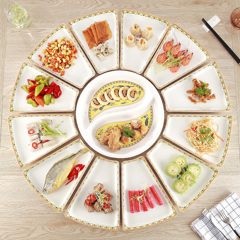 年夜饭团圆大拼盘餐具创意陶瓷拼盘组合海鲜大摆盘碗套装网红同款,餐饮具,盘,淘宝优惠券,粉丝福利购,淘宝优惠卷