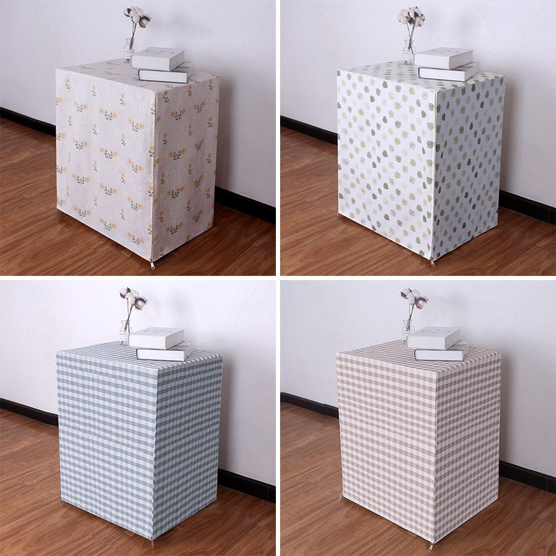 定制简约布艺保险柜罩套空气净化器防尘罩家用置物架遮盖装饰罩子