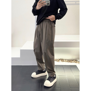 工装 新款 复古户外锥形休闲裤 男口袋日系带抽绳款 里奈男装 长裤 秋季