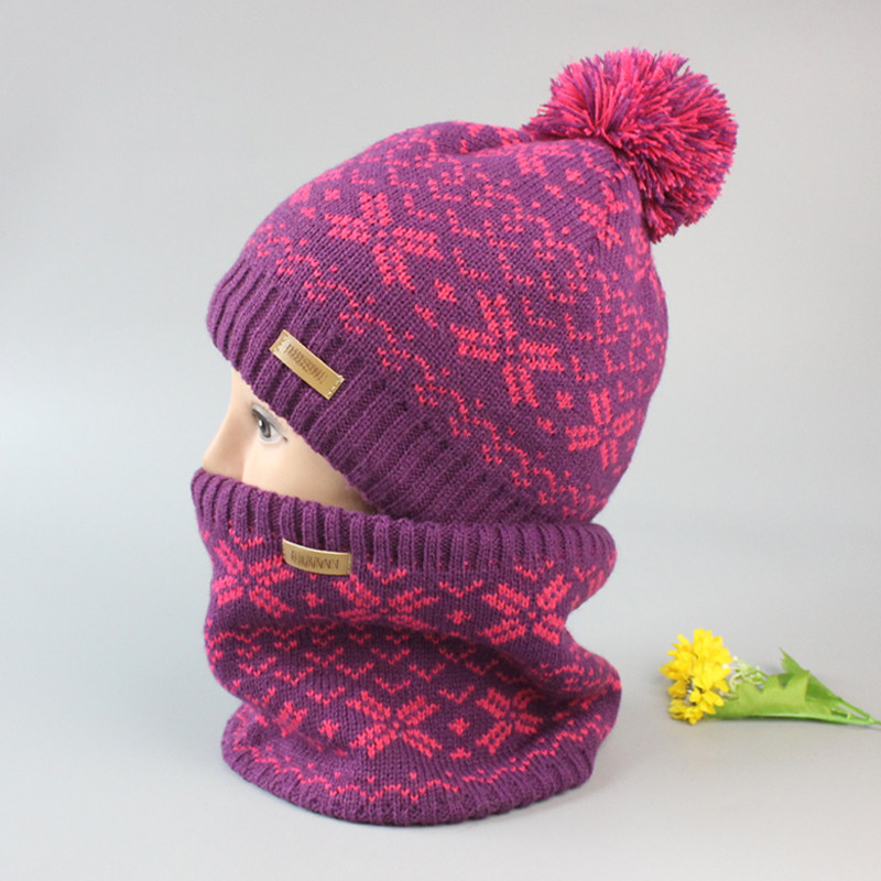 出口单秋冬季女孩儿童帽子围脖套件女大童户外保暖帽加绒加厚脖套,童装/婴儿装/亲子装,多件套 帽子、围巾、手套等组合,淘宝优惠券,粉丝福利购,淘宝优惠卷