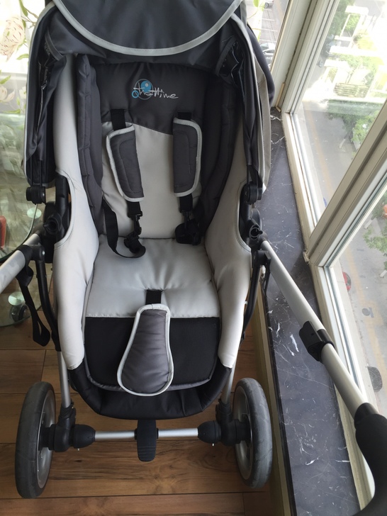 trottine法国进口品牌婴儿躺坐两用推车 时尚灰