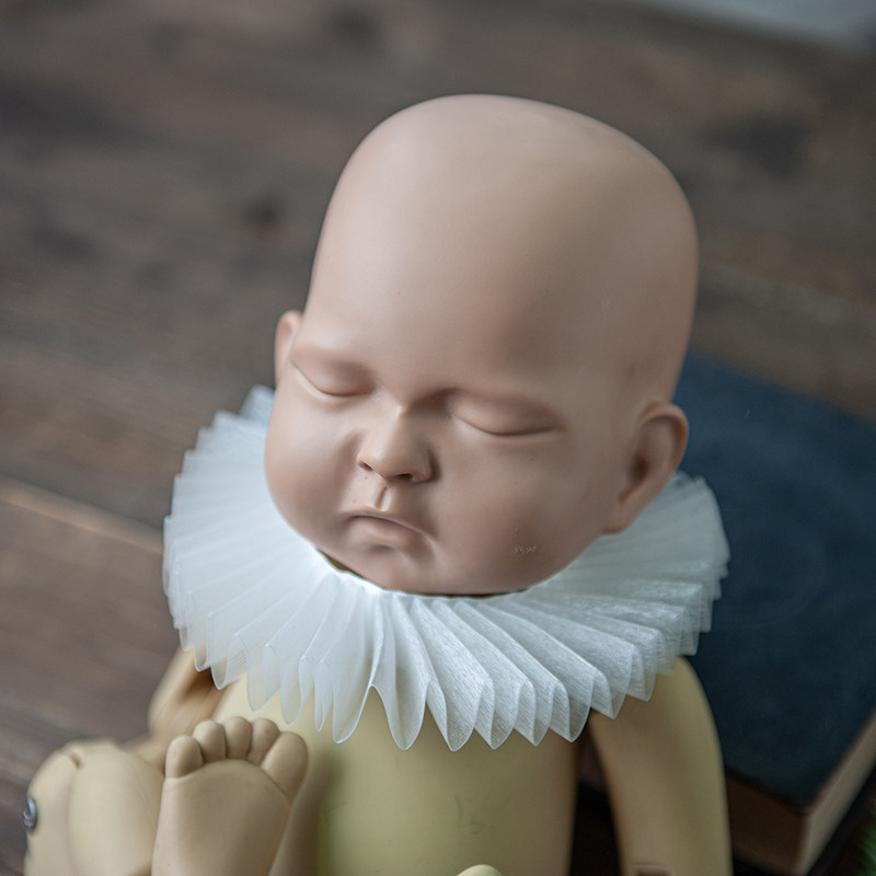 新生儿儿童宝宝欧洲文艺复兴莎士比亚拉夫领装饰假领摄影道具饰品