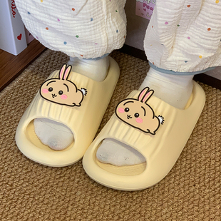 女夏外穿女居家防滑室内凉拖鞋 乌萨奇吉伊三小只卡通拖鞋 卡通